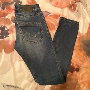 Mens BKE Alec Straight Leg Slim Fit Stretch Jeans